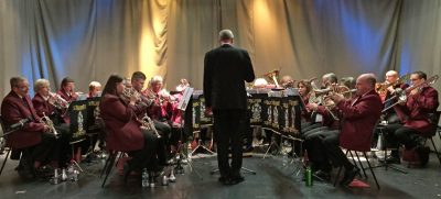 Alford Silver Band Performing at the Carol Concert