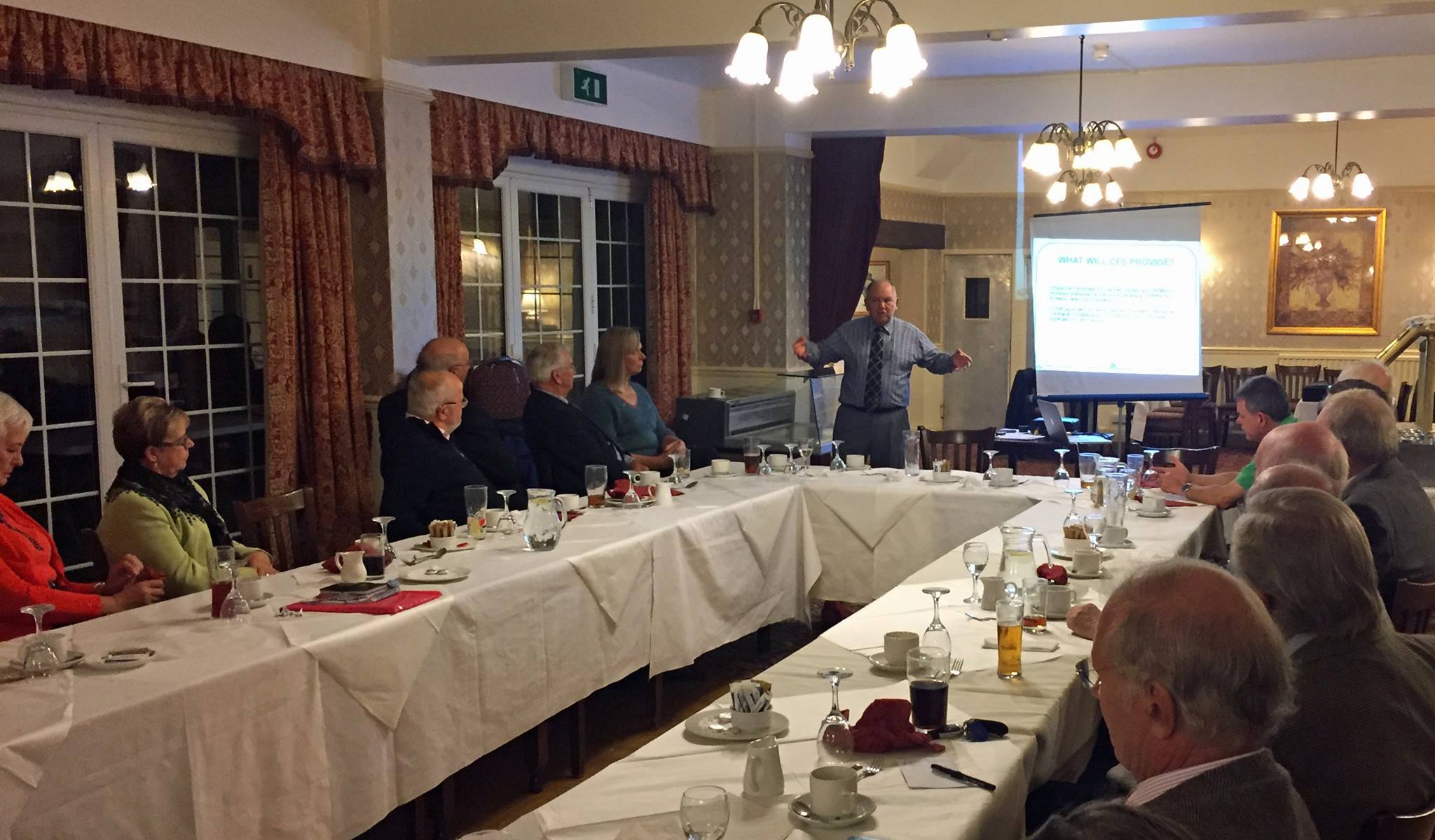 Chris Flanagan Speaking at our Meeting