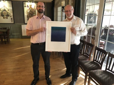 Rotarians Chris Drew and Nigel Collins