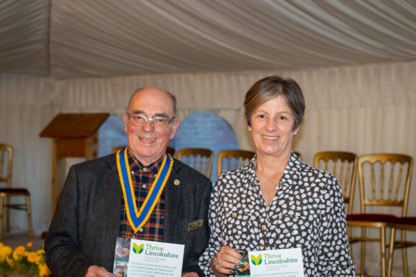 Sue Fortune and President John Clarke