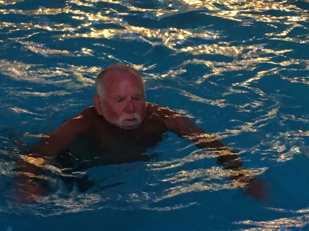 Rotarian Chris Lilley's Swimming Challenge