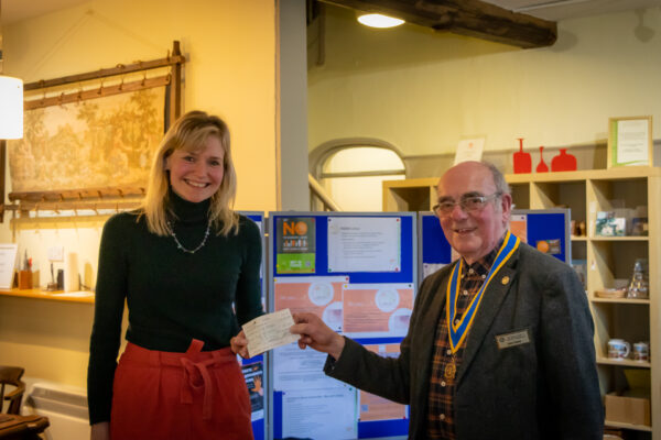 Anna Davis and President John Clarke