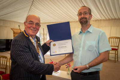 Chris Drew Receives the Paul Harris