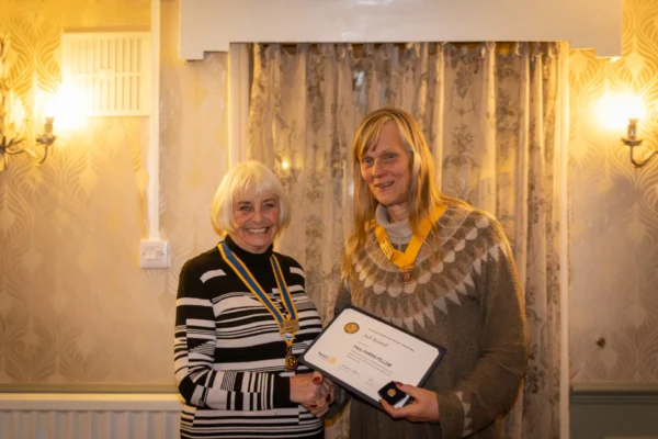 Judi Rastall Receives the Paul Harris