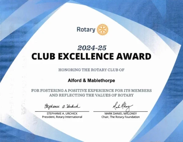 Club Excellence Award 2024/25