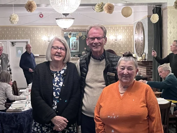 Hilary And Pat King With Gill Marsh