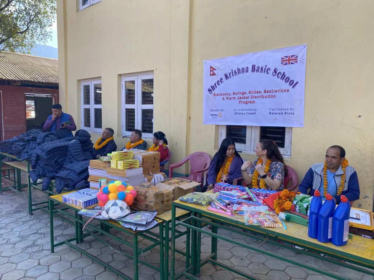 Nepal School Project Coats And Supplies