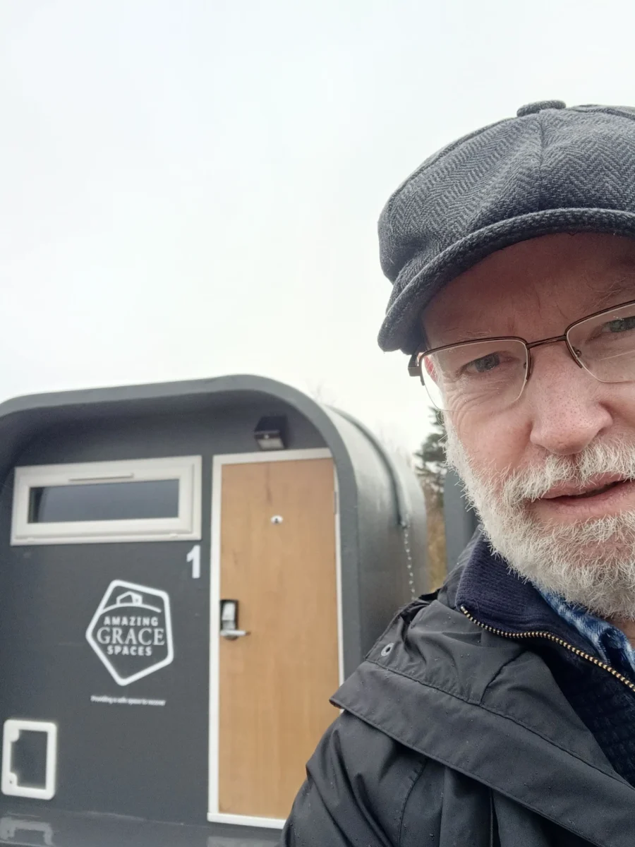 Nigel Collins At The Skegness Sleep Pods